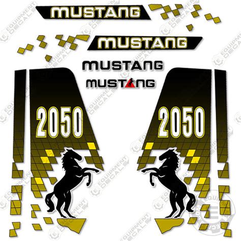 Fits Mustang 2050 Decal Kit Skid Steer – Equipment Decals